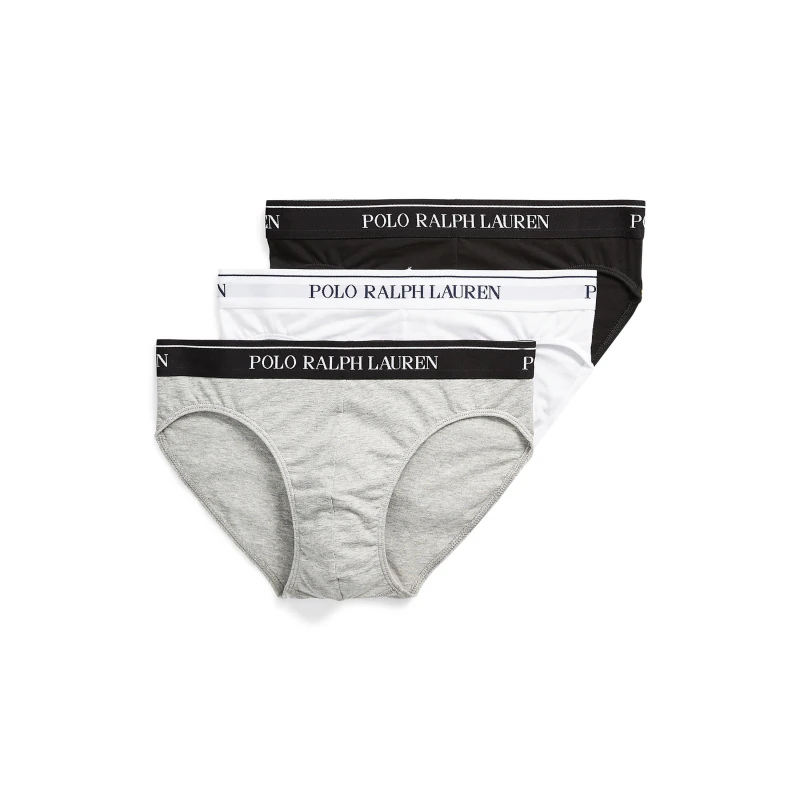 Image of Ralph Lauren Three Pack Logo Briefs - Black 2XL
