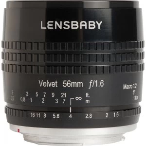 Image of Lensbaby Velvet 56mm f/1.6 Lens for Sony E