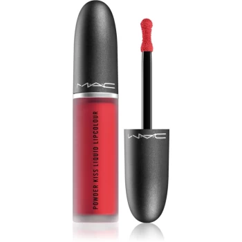 Image of MAC Cosmetics Powder Kiss Liquid Lipcolour Liquid Matte Lipstick Shade Ruby Boo 5ml