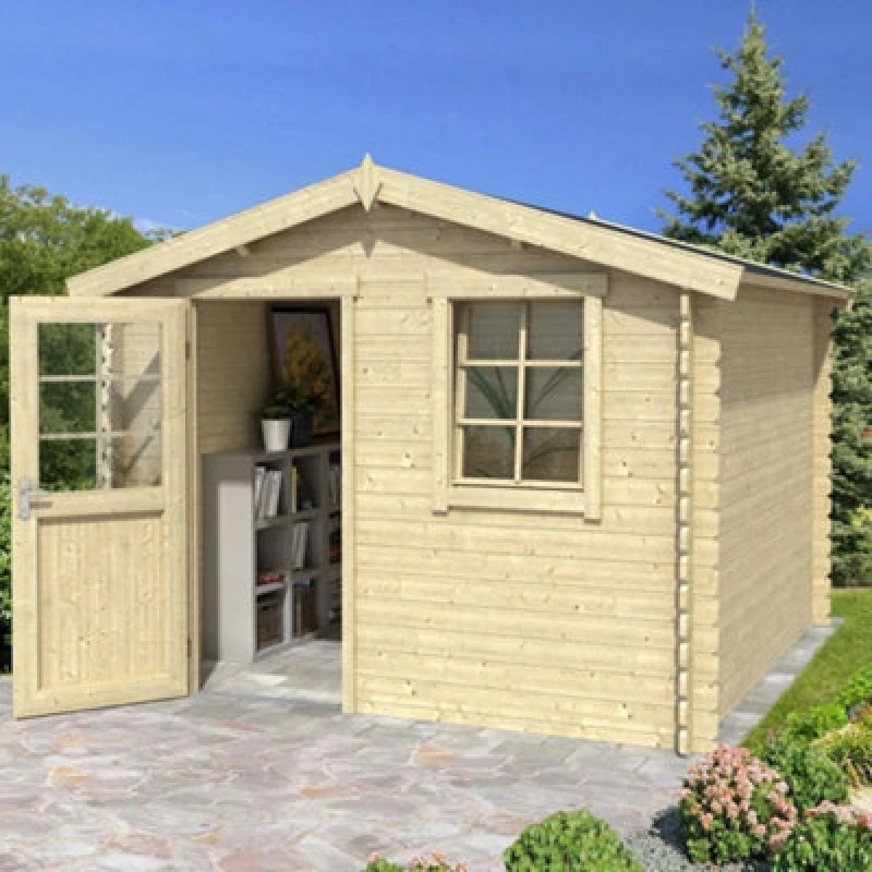 Image of Lasita Maja Lasita Osland Nina 230 Log Cabin - 2.75M X 2.3M - 28mm Summer House