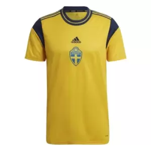 Image of adidas SVFF Sweden Euro Home Jersey Mens - Yellow