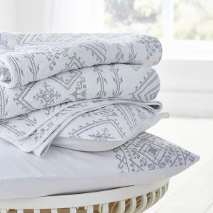 Image of Bianca Cotton Soft Aztec Bedspread