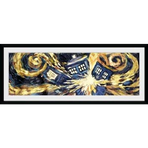 Image of Doctor Who Exploding Tardis Framed Collector Print