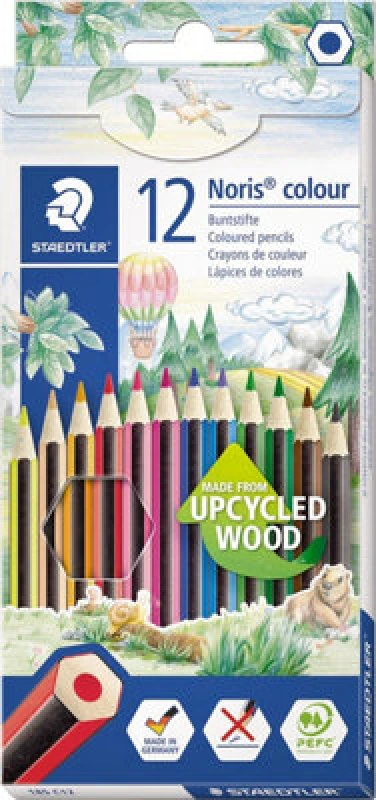Image of Staedtler Staedtler Noris Colour Pencils 12 Pencils Cardboard Box Assorted (Pack of 10) 185 C12 185 C12