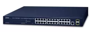 Image of PLANET GS-4210-24T2S network switch Managed L2 Gigabit Ethernet...