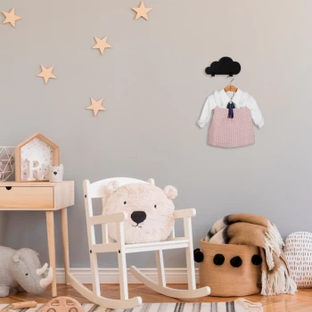 Image of Cloud - Black Metal Wall Hook