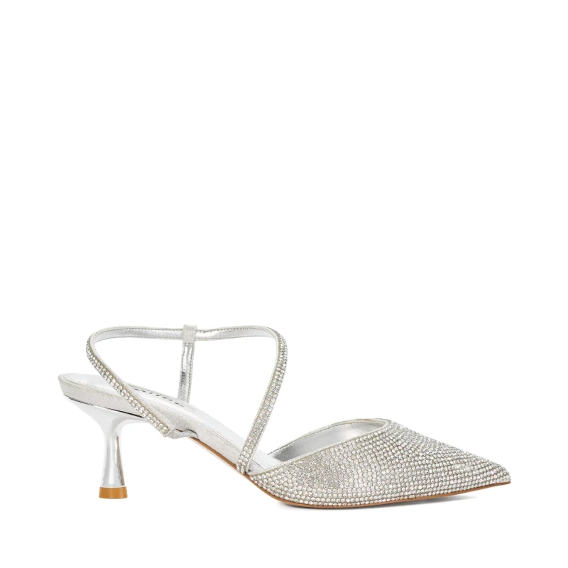 Image of Dune London 'Competitive' Strappy Heels Silver