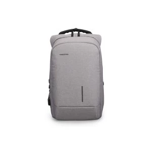 Image of Kingsons Anti Theft Backpack Smart USB Series for up to 15.6" Laptop Light Grey
