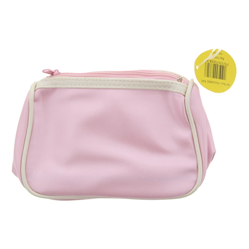 Image of Bags Unlimited Shimmer Pink Pink Zipper Small Pouch