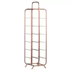 Image of Industrial Inspired Copper Finished 12 Bottle Wine Holder