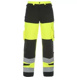 Image of Hydrowear HERTFORD HI VIS TROUSER TWO TONE YELLOW/BLACK 34