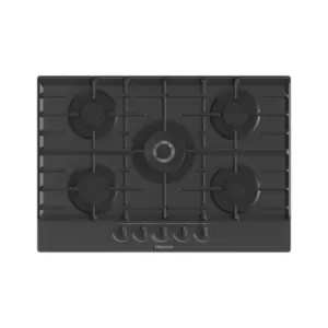 Image of Hisense 75cm 5 burner Gas on Glass hob- Black
