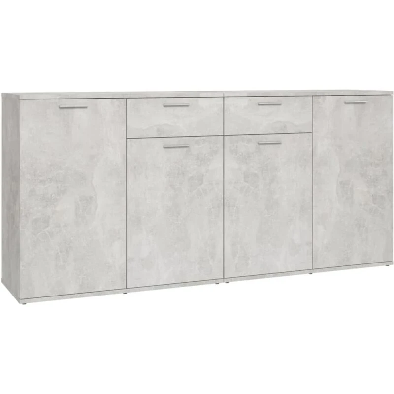 Image of VIDAXL Sideboard Concrete Grey 160x36x75cm Engineered Wood Vidaxl 8720286459133