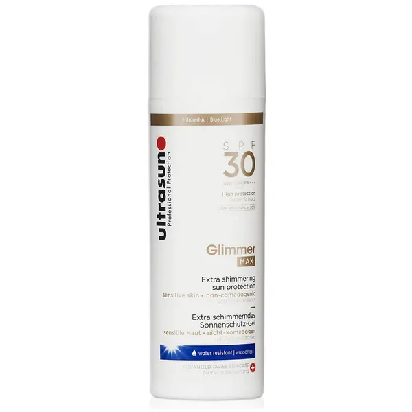 Image of Ultrasun Glimmer MAX Extra Shimmering Sun Protection SPF30 150ml