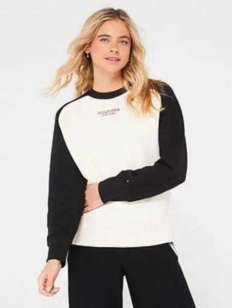 Image of Tommy Hilfiger RLX MONOTYPE CLRBLK SWEATSHIRT - Size 10