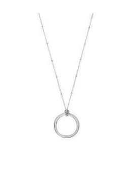 Image of Mint Velvet Circle Bobble Necklace - Silver