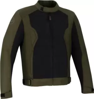Image of Bering Riko Motorcycle Textile Jacket, green-brown, Size 2XL, green-brown, Size 2XL