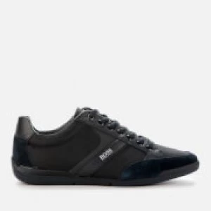 Image of Hugo Boss Athleisure Saturn Trainers Dark Blue Size 9 Men