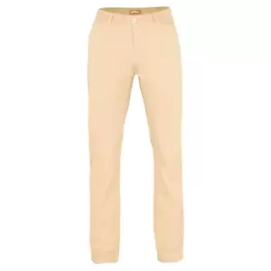 Image of Asquith & Fox Mens Slim Fit Cotton Chino Trousers (SR) (Natural)