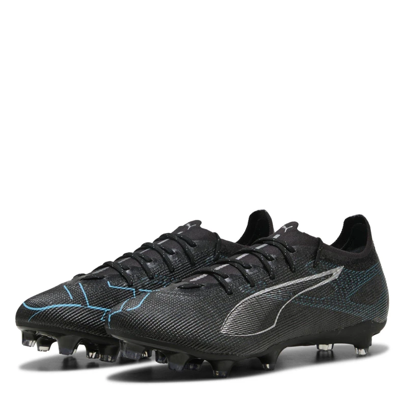 Image of Puma Ultra Pro Firm Ground Football Boots Blck/Silvr/Aqua male 7 (40.5)