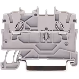 Image of WAGO 2000-1201 2 Conductor Ex e II Through Terminal Block Grey