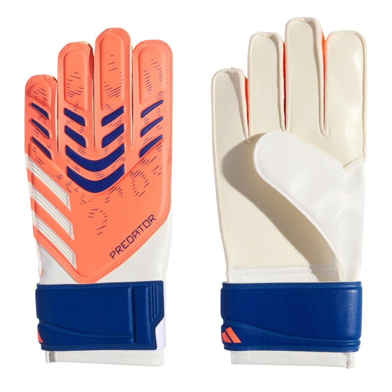 Image of adidas Predator Training Goalkeeper Gloves Juniors Orange/White unisex 3