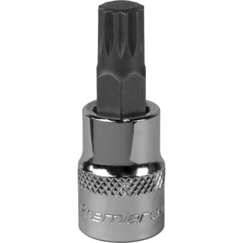 Image of Loops M10 Forged Spline Socket Bit - 3/8" Square Drive - Chrome Vanadium Wrench Socket Multi