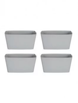 Image of Wham Set Of 4 Grey 30Cm Rectangular Studio Planter Covers