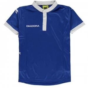 Image of Diadora Fresno T Shirt Junior Boys - Royal/White