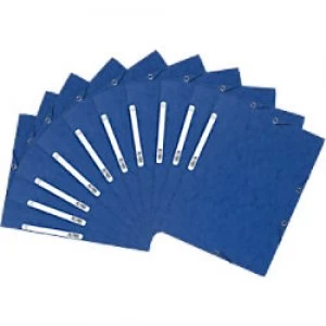 Image of Exacompta 3 Flap Folder 55502SE A4 Blue Glossy Card 24 x 32cm Pack of 50