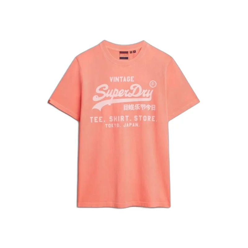 Image of Superdry T-Shirt Superdry Vl Neon Rouge Male S