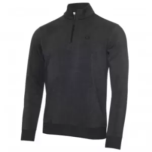 Image of Calvin Klein COLUMBIA HALF ZIP SWEATER Charcoal Marl - S