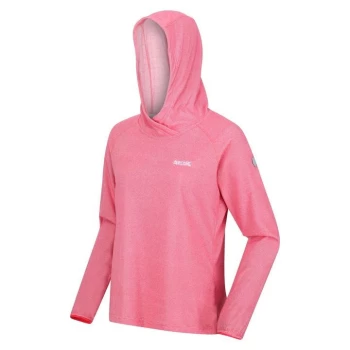 Image of Regatta Womens Montes Fleeced Hoodie - RethnkPk/Wht