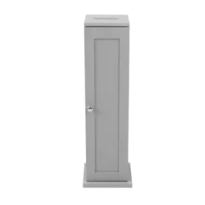 Image of Rimini Grey Toilet Roll Cabinet Grey