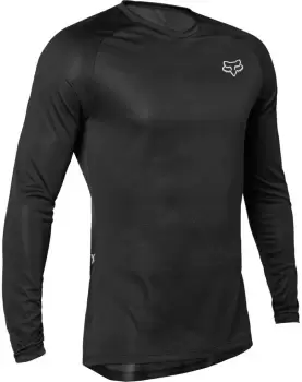 Image of FOX TecBase Baselayer LS Motocross Functional Shirt, black, Size XL, black, Size XL