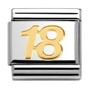 Image of Nomination CLASSIC Gold Daily Life Eighteen Charm 030109/34