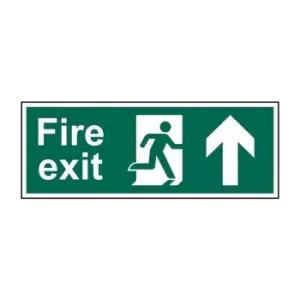 Image of Fire Exit (Man Arrow Up) - Sav (600 x 200mm)