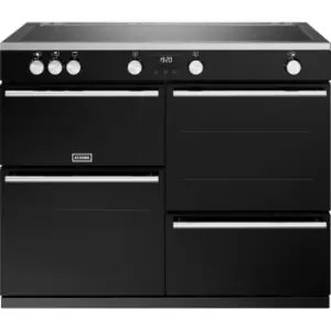Image of Stoves Precision Deluxe ST DX PREC D1100Ei TCH BK Electric Range Cooker with Induction Hob - Black - A Rated