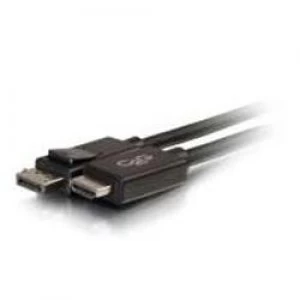 Image of C2G 1m DisplayPort Male to HD Male Adapter Cable - Black