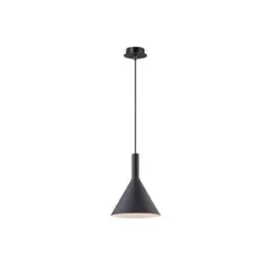 Image of Cocktail 1 Light Small Dome Ceiling Pendant Black, E14