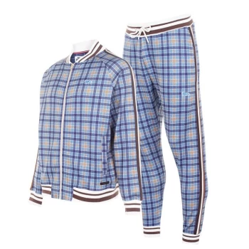 Image of Lonsdale Gentlemen Tracksuit Mens - Navy Check