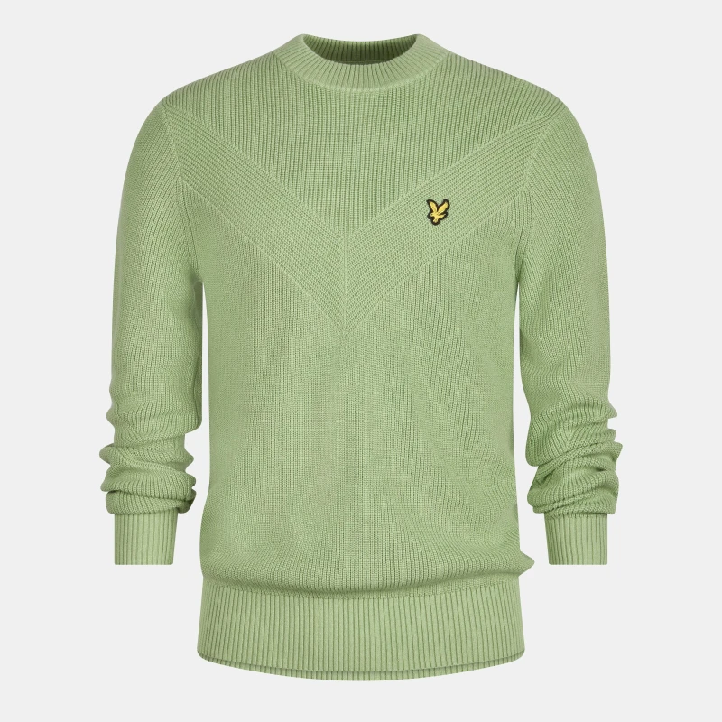 Image of Lyle and Scott Chevron Jumper - Green Green XS