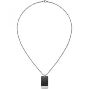 Image of Mens Tommy Hilfiger Stainless Steel Casual Core Necklacce