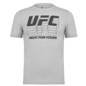 Image of Reebok UFC T Shirt Mens - Grey