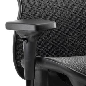Image of Adroit Stealth Shadow Ergo Posture Chair With Arms With Headrest Mesh