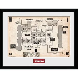 Image of The Shining Map Framed Collector Print