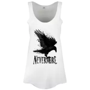 Image of Grindstore Womens/Ladies Nevermore Vest Top (M) (White/Black)