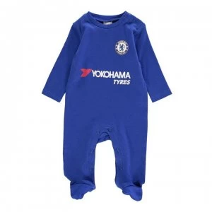 Image of Team Football Sleepsuit Baby Boys - Chelsea