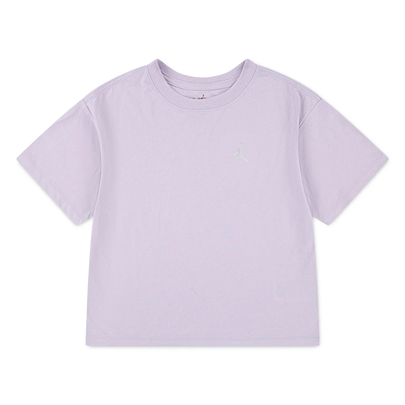 Image of Air Jordan Jumpman Cropped T-Shirt Junior Girls Doll Lillac female 7-8 (S)