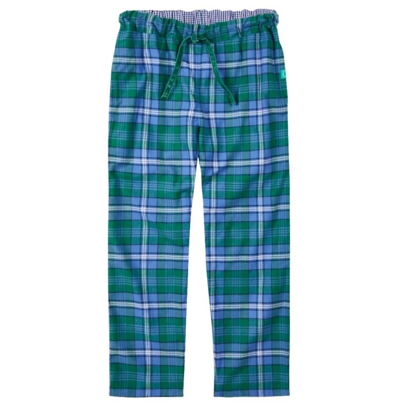 Image of Loungers Ladies Organic Brushed Cotton Lounge Trousers Green Sea female 12 (M)